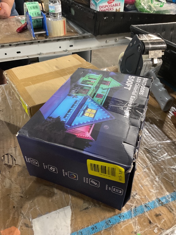 Photo 2 of 500FT Permanent Outdoor Lights Waterproof with Smart App Control Remote,DIY Scene Modes,Music Sync hronization,Eaves Lights for Garden Decor,Deck,Christmas