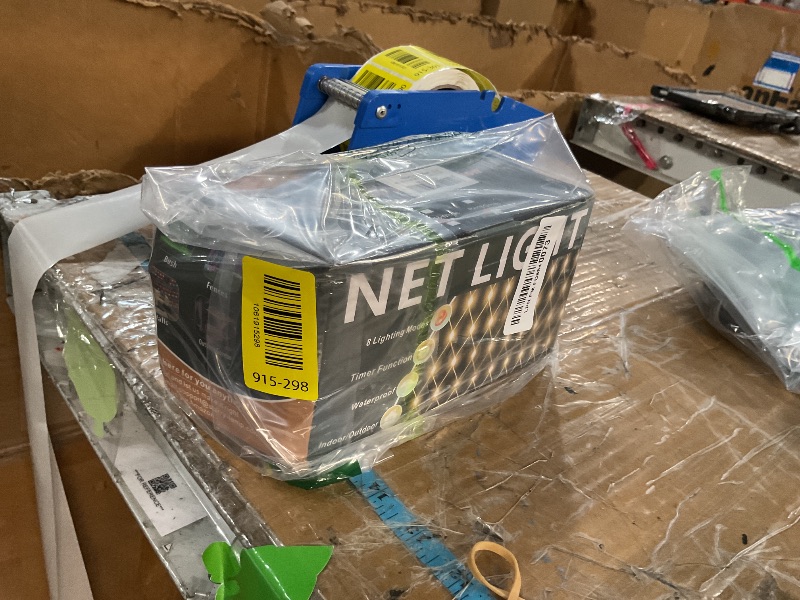 Photo 1 of 300LED Net Lights, 14.8ft x 5ft 8 Modes Connectable Christmas Outdoor String Mesh Lights, Waterproof Decorative Fairy Light Plug in for Xmas Tree Bushes Holiday Garden Wedding Party - Warm White