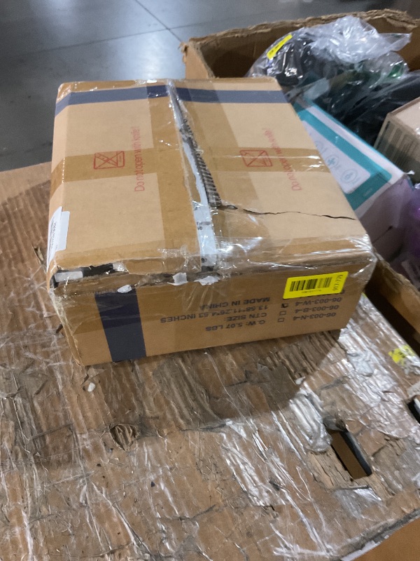 Photo 1 of ***(PARTS ONLY/ MAJOR DAMAGE/ NON FUNCTIONAL)***Buymoth 4 Tier Bamboo Shoe Rack Storage Organizer for Closet, Multifunctional Stackable Free Standing Shoe Shelf Organizer for Small Space,Entryway, Hallway, Bathroom27 x11 x26(White, 4 Tier)