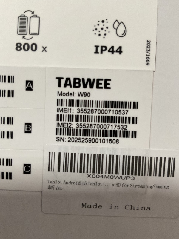 Photo 1 of Tablet Android 15 Tablet-11 Inch FHD Display, 24GB RAM 256GB ROM /2TB TF, T615 Octa-Core AI Tablets, 8000mAh/18W Fast Charge, 5G WiFi & 16MP Camera, TÜV Certified Netflix HD for Streaming/Gaming