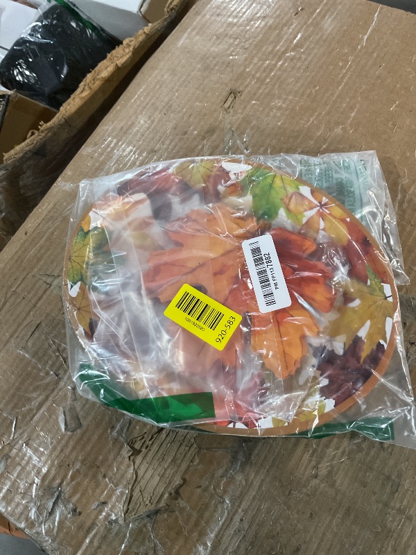 Photo 1 of * only comes with five plates *
Oitnlaughter 50Pcs Thanksgiving Oval Plates and Napkins 9"X11" Fall Paper Plates Maple Leaf Napkins Heavy-Duty Autumn Dinnerware Disposable Sets for Holiday Harvest Thanksgiving Party Decorations