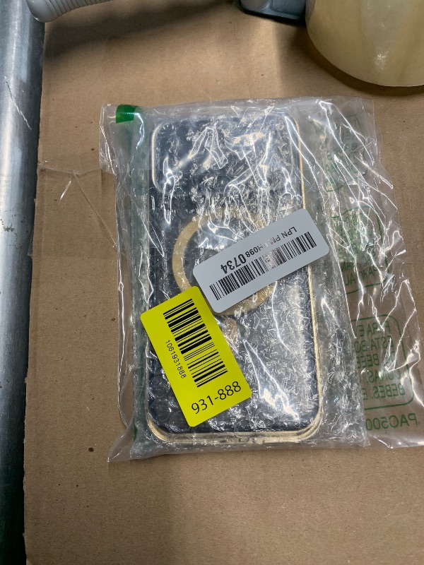 Photo 1 of [Full Camera Protection& Mechanical Lock]Magnetic Privacy Case for iPhone 14 Pro Max[Compatible with MagSafe][CD Metal Ring]Full Body Shockproof Metal Bumper, 9H Anti Peeping Glass Cover-Gold