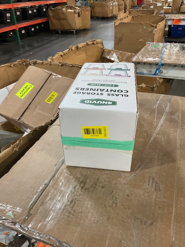 Photo 1 of [UPGRADED LID] 4 Sets 3 Cup Glass Meal Prep Containers with Lids, Food Storage Bowl Jars for Leftover Lunch Meal Oats Salad Soup Fruit Snack Yogurt - Microwave, Oven, Freezer Safe, BPA Free, Airtight