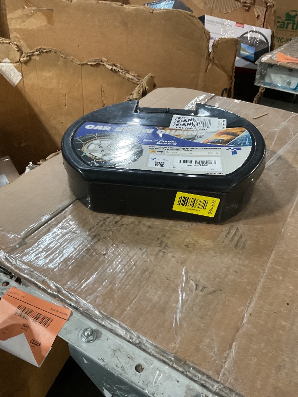 Photo 1 of * zip tied*
Snow-Chains Auto Fixing 1 Min Quick Fit Easy Installation Tire-Chains, Portable Reusable Universal Emergency Tire Traction Chain for Passenger Car, Pickup Trucks and SUV - Set of 2 (HKN-120)