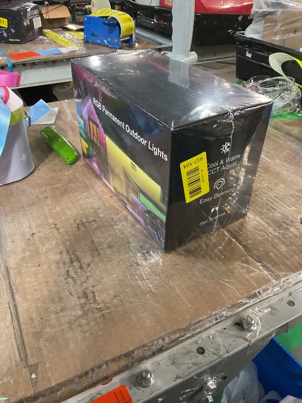 Photo 1 of * factory sealed *
Fussion 200ft Permanent Outdoor Lights for House, 2025 Smart RGB LED Outside Lights with APP Remote Control, IP67 Waterproof Eternity Eaves Lighting for Christmas, Halloween, Holiday, Party, Daily