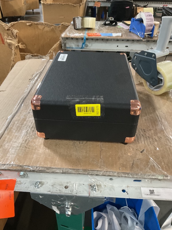 Photo 1 of ***MISSING PARTS***
Victrola Journey Bluetooth Portable Suitcase Record Player – with Built-in Speakers, 3 Speed Vinyl Record Player, RCA Out, Headphone Jack (Black Rose Gold)