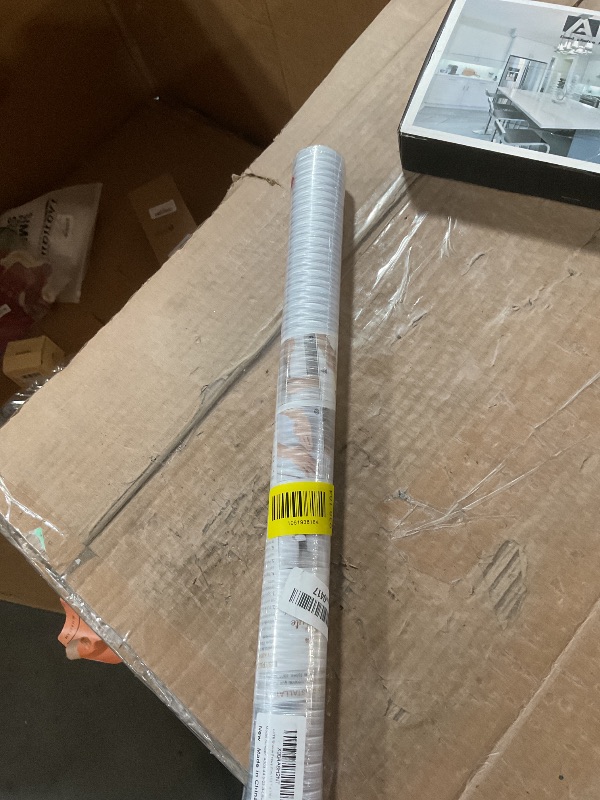 Photo 1 of * factory sealed *
LUTE Reeded Glass Window Privacy Film, Frosted Glass Film, Removable 3D Decorative Decals Sun Blocking Anti UV Door Window Cover, No Glue Static Cling Vinyl for Bathroom Home Office, 17.5" x 118.1"