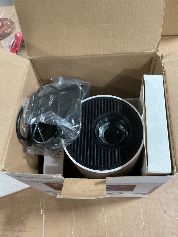 Photo 1 of ?Electric Focus?Magcubic Mini Projector 4K Support, Portable Projector with WiFi 6 and Bluetooth 5.4, Smart Proyector, 5W Soundbase Speaker, 180°Rotation for Home Theater