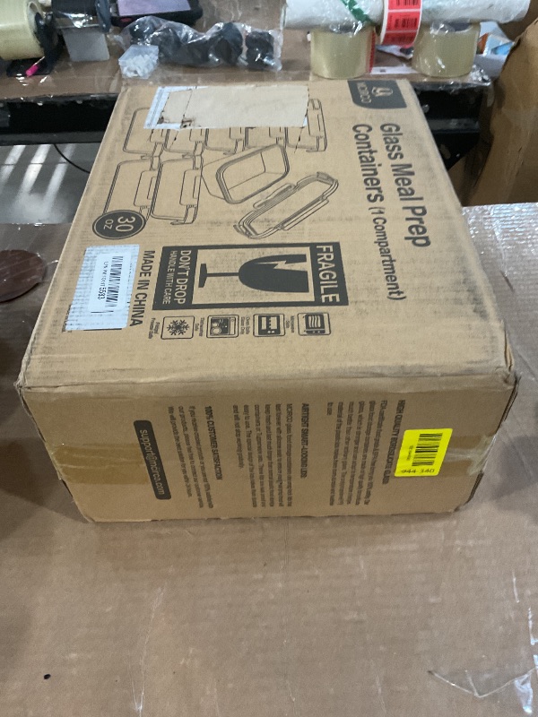 Photo 1 of [8-Pack,30 oz]Glass Meal Prep Containers,MCIRCO Glass Food Storage Containers,Airtight lunch Containers with Lids, Microwave, Oven, Freezer and Dishwasher, White