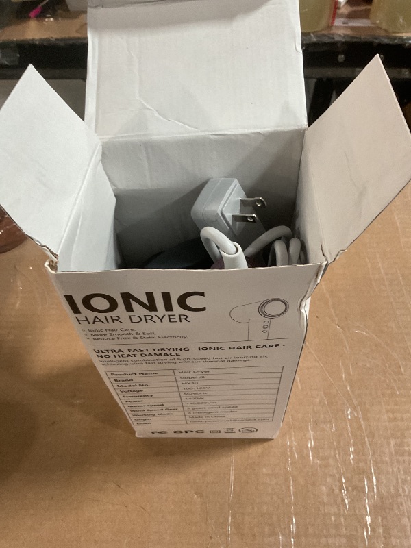 Photo 1 of (OUTLET)slopehill 110,000 RPM Professional Hair Dryer - 0.8lb Ultra-Lightweight, 2 Billion Ion Technology for 98% Frizz Reduction, AI Smart-Temp Control, Magnetic Attachments for All Hair Types (Pink)