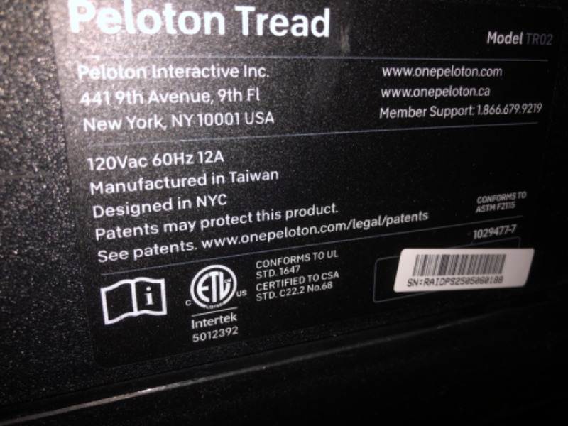 Photo 1 of ***PARTS ONLY***
Peloton Cross Training Tread, Treadmill for Running, Walking, and Hiking with Manual or Auto-Incline Options and Immersive 24” HD Touchscreen, Exercise Equipment for Home Cardio and Strength Workouts
