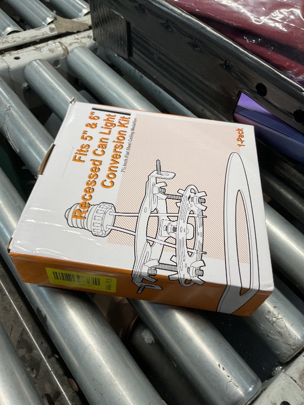 Photo 1 of ***MISSING PARTS***
YIIZON Recessed to Pendant Light Converter Kit 5 and 6 inch Can Light Conversion, Includes E26 Socket, Mounting Bracket, Round Ceiling Plate & White Cover