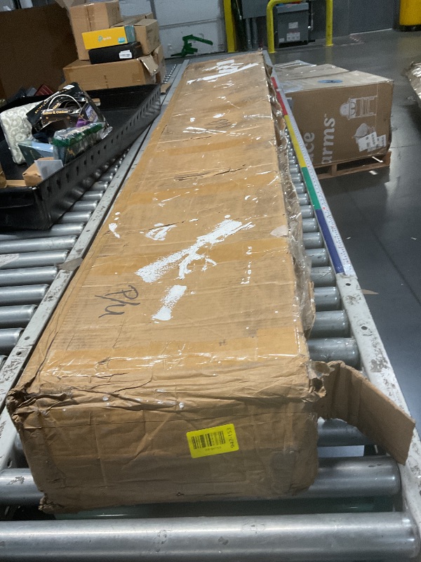 Photo 1 of ***PARTIAL SET***
Bellemave Bunk Beds Twin Over Full Size with Storage Shelves & LED Light, Metal Twin Over Full Bunk Bed Frame with Wood Board & Sturdy Slats, Heavy Duty Bed Frame, Noise Free, Black