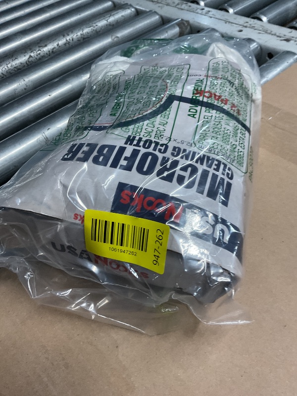 Photo 1 of ***(HEAVILY USED/ MINOR DAMAGE)***USANOOKS Microfiber Cleaning Cloth - White - 12Pcs (12.5x12.5 inch) High Performance - 1200 Washes, Ultra Absorbent Car Towel Traps Grime & Liquid for Streak-Free Mirror Shine - Car Washing Cloth