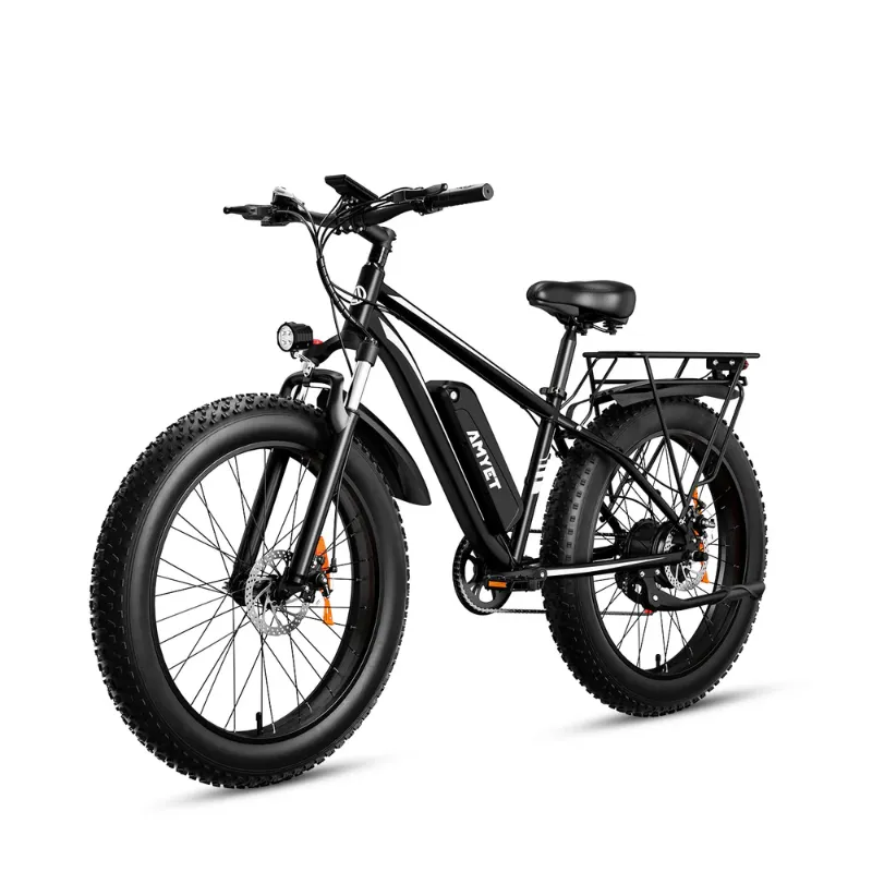 Photo 1 of ***FACTORY SEALED***AMYET EB26 Electric Bike for Adults Peak 1500W Electric Bicycle 48V 15AH (720WH) Battery Electric Bike 26" Fat Tire Mountain 28mph 7 Speed Gears Ebike Black