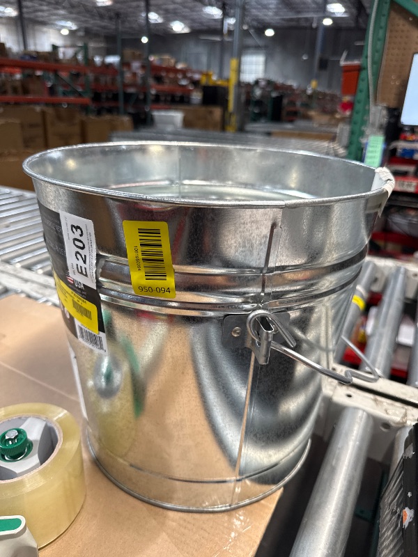 Photo 1 of ***MISSING PARTS***
Behrens 6 Gallon Rust Proof Galvanized Steel Locking Lid Dry Storage Recyclable Trash Can for Outdoor and Indoor Storage and Waste Disposal