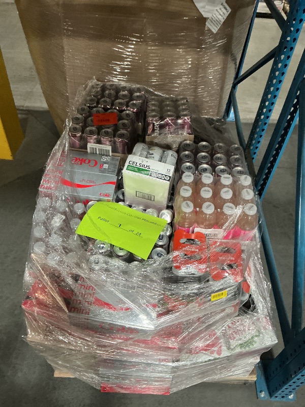 Photo 1 of ***NON-REFUNDABLE - THIS PALLET IS NON-REFUNDABLE. DRINKS ARE PAST EXPIRATION. DRINKS ARE EXPIRED. THESE EXPIRED DRINKS ARE NON-REFUNDABLE***Pallet of different Coca Cola products different exp dates