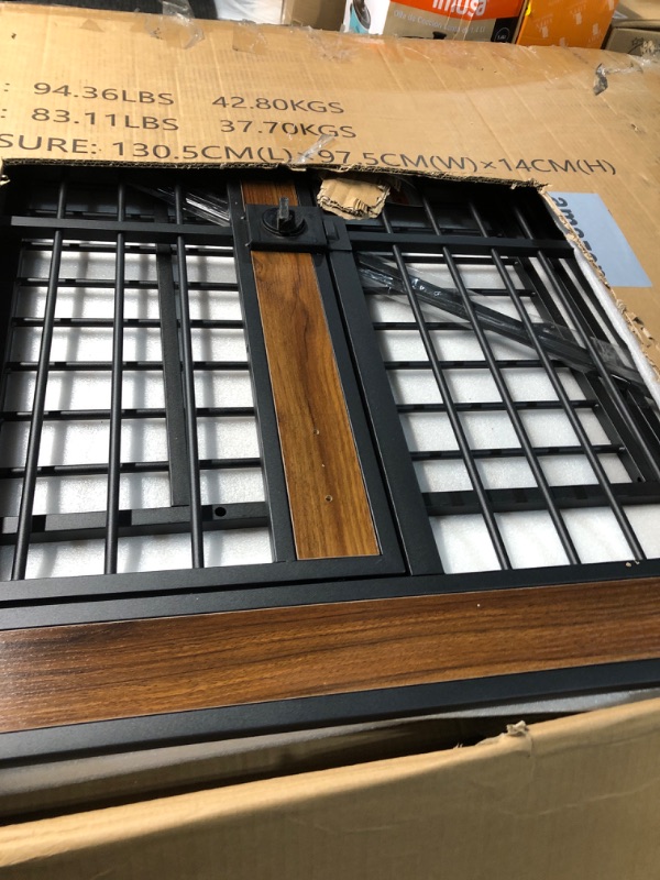 Photo 1 of **PARTS ONLY** Amazon Basics Furniture Style Dog Crate 48''