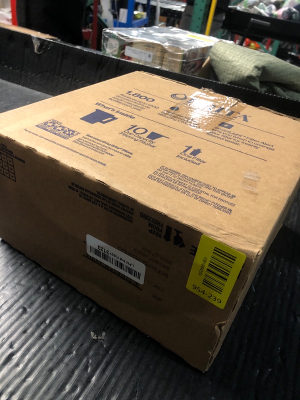 Photo 1 of ***MISSING PARTS***
Brita Large 10 Cup Water Filter Pitcher, 1 BritaPlus Filter, Everyday, Black (Package May Vary)