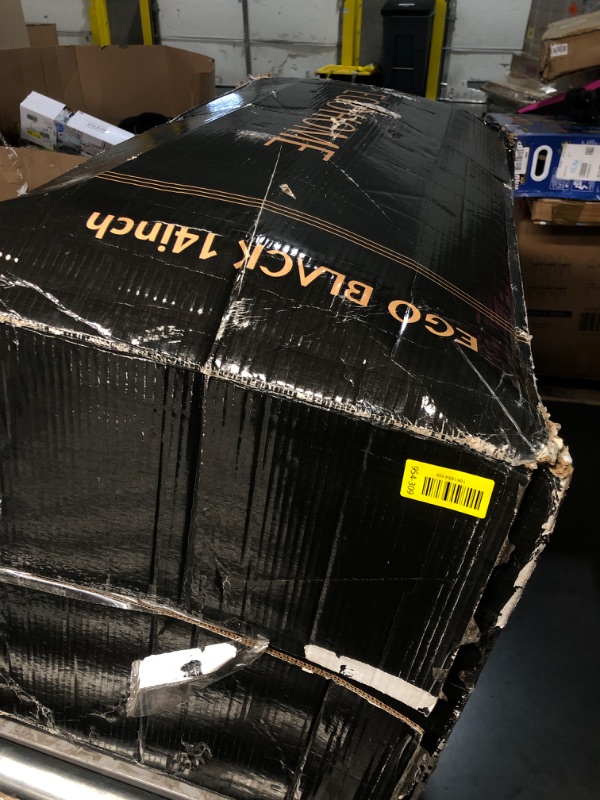 Photo 1 of ****OPENED FOR INSPECTION ****EGOHOME 14 Inch King Size Memory Foam Mattress for Back Pain, Cooling Copper Gel Bed in a Box, Foam Made in USA, CertiPUR-US Certified, Therapeutic Medium Firm, 76x80x14 Black