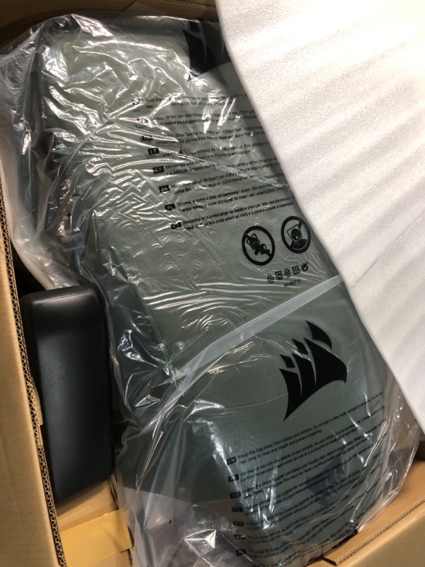 Photo 1 of ***OPENED FOR INSPECTION***Corsair TC500 Luxe Gaming Chair – Premium Breathable Fabric – Wide Seat – Five-Way Adjustable Armrests – Adjustable Built-in Lumbar Support – 90-160 Degree Recline – Sherwood