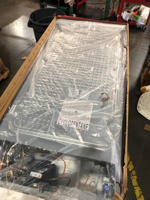 Photo 1 of ****OPENED FOR INSPECTION***TRUCK PICK UP***Commercial Cool 20 Cu. Ft. Top Mount Refrigerator with Ice Maker, 2-Door Refrigerator with Top Freezer,Freezer with Icemaker and Adjustable Temperature Control,Energy Star Certified, Stainless Look