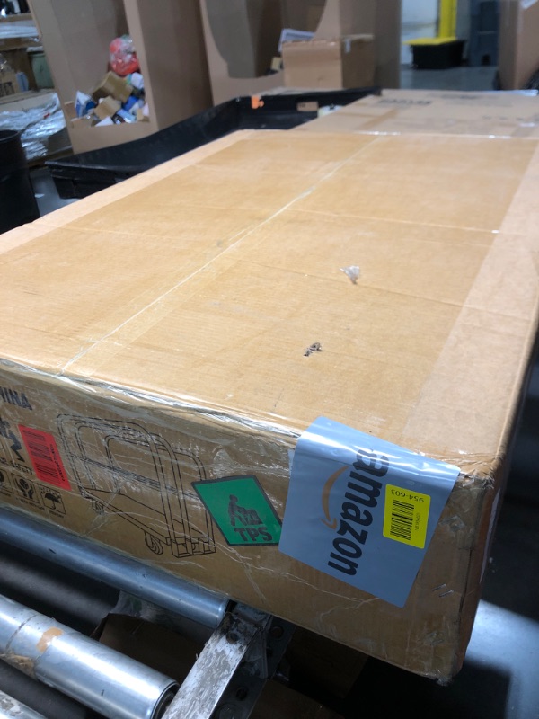 Photo 1 of ***OPENED FOR INSPECTION ***Steel Panel Truck Cart, Platform Truck, Heavy Duty Lumber Drywall Dolly, Flatbed with 2500 lbs Capacity and 4 Swivel Casters, 36x24inch Steel Board with 3 Side Handrails