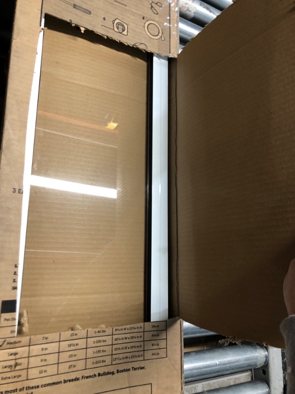 Photo 1 of ***OPENED FOR INSPECTION ***PetSafe Sliding Glass Pet Door - No-Cut DIY Install Doggy Door for Renters - Aluminum Frame - Adjustable Height 75 7/8" to 80 11/16" - Ideal for Medium Dogs Up to 40 lb - White