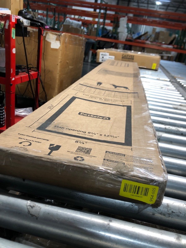 Photo 1 of ***OPENED FOR INSPECTION ***PetSafe Sliding Glass Pet Door - No-Cut DIY Install Doggy Door for Renters - Aluminum Frame - Adjustable Height 75 7/8" to 80 11/16" - Ideal for Medium Dogs Up to 40 lb - White