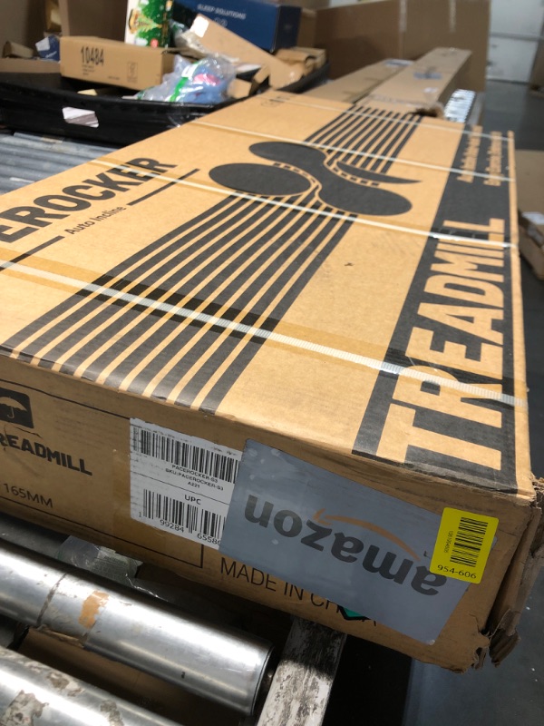 Photo 1 of ***OPENED FOR INSPECTION ***PACEROCKER Walking Pad Treadmill with 12% 9-Level Auto Incline, 450 lbs Capacity Bluetooth Speaker Under Desk Treadmills for Home Hiking, 5 MPH, Blue