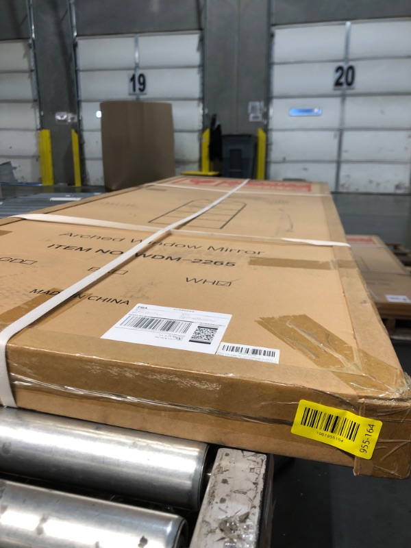 Photo 1 of ***FACTORY SEALED***Prywot Mirror Full Length, 65"x22" Arched Window Pane Mirrors for Wall Decor, White Full Body or Wall Mounted Mirrors, Farmhouse Standing Mirror Hanging or Leaning for Living Room, Entryway, No Stand