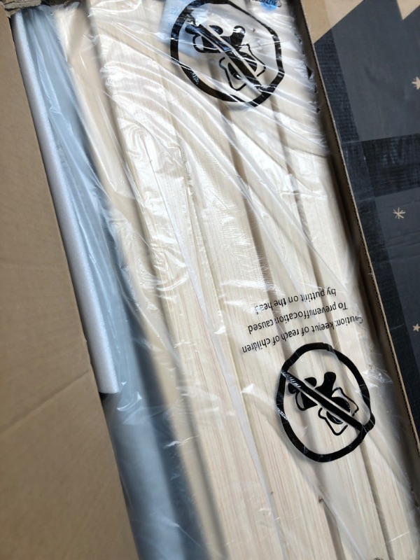 Photo 1 of ***OPENED FOR INSPECTION ***Queen Size Bed Frame with Headboard – Elegant Upholstered Vertical Channel Tufted Heavy Duty Platform Bed Frame with Slats, No Box Spring Needed, Easy Assembly, Modern Bedroom Furniture (Gray, Queen)