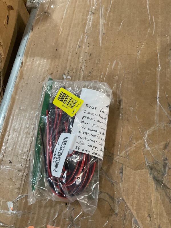 Photo 1 of (Real 18AWG) 10 Pairs 12V 5A DC Power Pigtail Barrel Plug Connector Cable, 2.1mm x 5.5mm Male Female DC Pigtail Connectors for CCTV Security Camera and 12V Power Supply Adapter by MILAPEAK