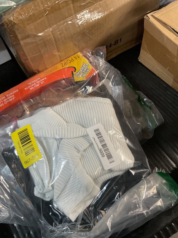 Photo 1 of ***MINOR DAMAGED - SEE NOTES/PICTURES***
SHENHE 2pcs Girl's Skirt Outfits Ruffled Ribbed Cap Sleeve T Shirt and Button Down Tie Front Skirt Set White and Black 10 Years