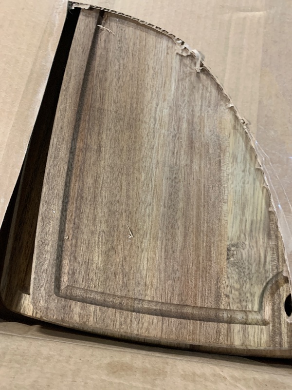 Photo 1 of (ONLY 2) ***STOCK PHOTO REFERENCE ONLY***Walnut Wood Cutting Boards Set – Non Toxic, Solid Wood Cutting Board with Juice Groove - Wooden Charcuterie Boards for Serving Food - Wooden Chopping Board Set – Premium Dark Hardwood – Wedding Gifts