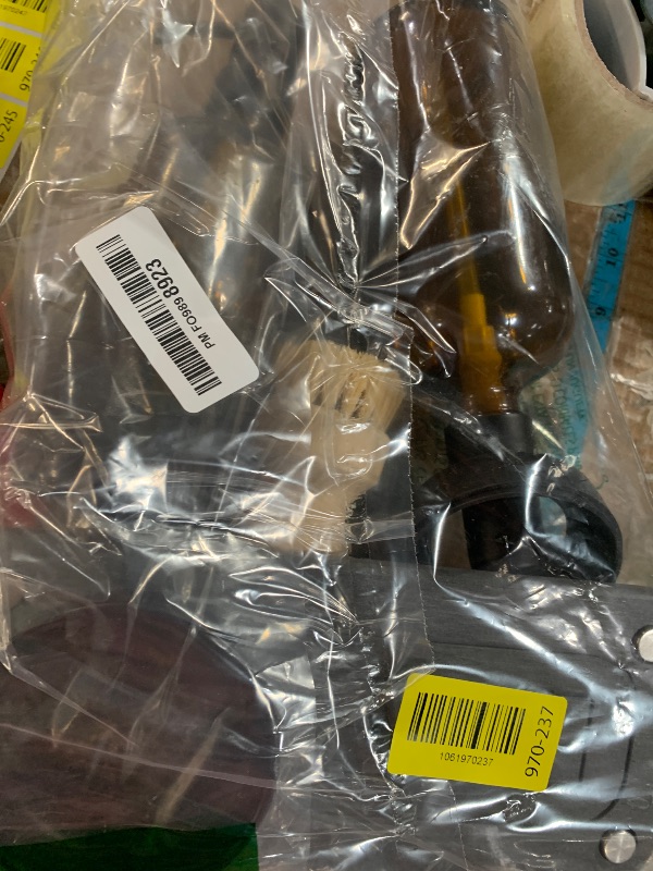 Photo 1 of [Luxury] Kitchen Soap Dispenser Set - 16OZ Amber Glass Bottle, Stainless Steel Pump, Instant Dry Tray, Waterproof Labels, Non-Slip Silicone Pad, and Dish Brush | Upgrade for Your Kitchen and Bathroom