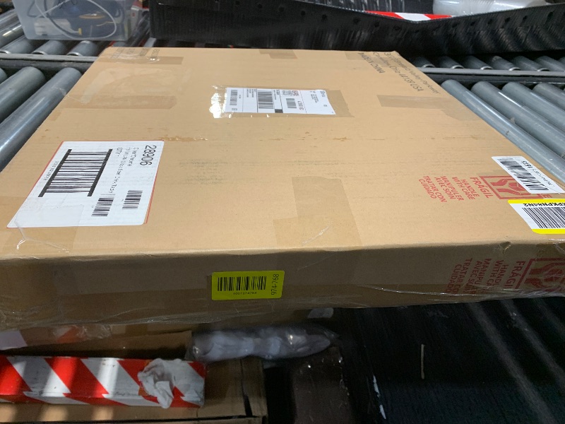 Photo 1 of ***FACTORY SEALED***iDesign Round Pedestal Small Spaces-Clear/Chrome 16" Milan Glass Steel Drink Table