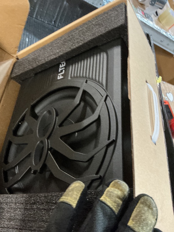 Photo 1 of ***MISSING PARTS***
10" 800W Under Seat Car Subwoofer, Slim Powered Speaker with Blue LED Light, Car/Truck Audio Sub Built-in Amplifier, Amp Combo Package, Installation Wire Kit