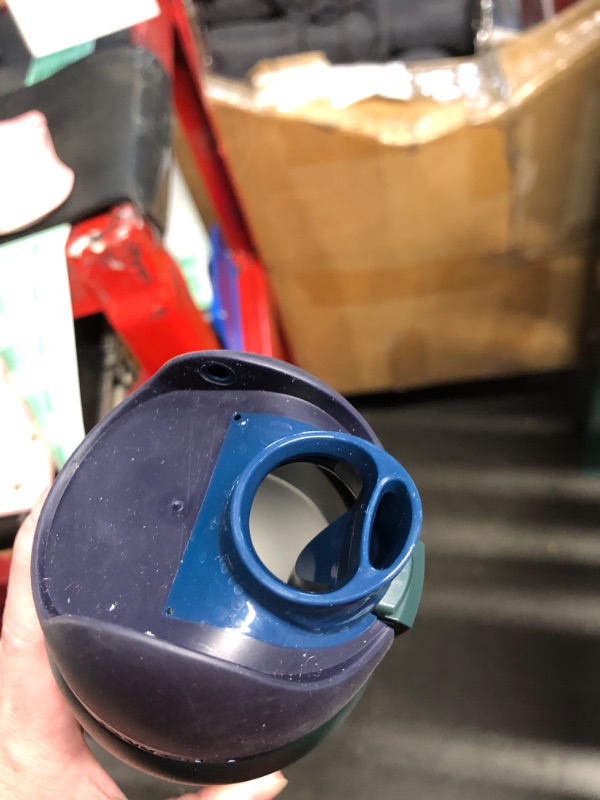 Photo 1 of ***DAMAGED - SEE NOTES/PICTURES*** Owala FreeSip Insulated Stainless Steel Water Bottle with Straw, BPA-Free Sports Water Bottle, Great for Travel, 32 Oz, Lost Signal