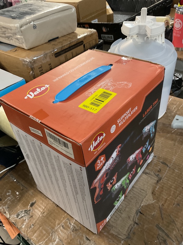 Photo 1 of ***MISSING PARTS***
VATOS Rechargeable Laser Tag Set - Real-time Data SYNC Infrared Gun and Vest for 4 Players, Game for Adults, Boys and Girls Age 6-12 Years Old