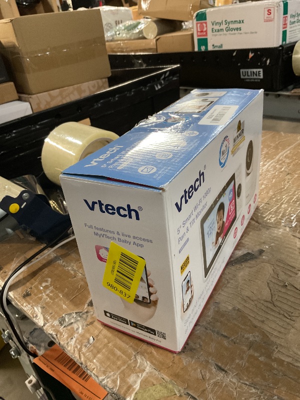 Photo 1 of ***(PARTS ONLY/ NON FUNCTIONAL)***VTech VM901 Smart WiFi Baby Monitor with 1080p FHD Camera and 5" HD IPS Display, Free App, Remote Pan Tilt Zoom, Night Vision, Motion Detection Alerts