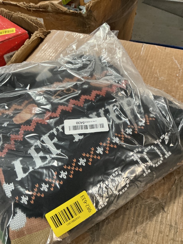 Photo 1 of BLACK SHIRT Ugly Thanksgiving Sweater Leftovers for Quitters Sweatshirt Sweatshirt L