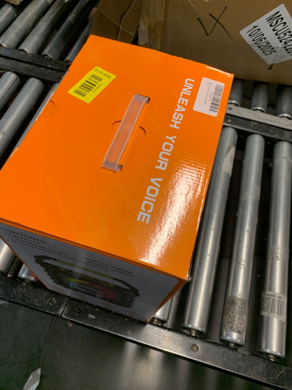 Photo 1 of VICTRESS Karaoke Machine with 2 Wireless Microphones, Portable Bluetooth Speaker for Adults & Kids with Strobe Lights,Karaoke Speaker with PA System Supports TWS/USB/TF/REC/AUX for Party/Meeting/Black