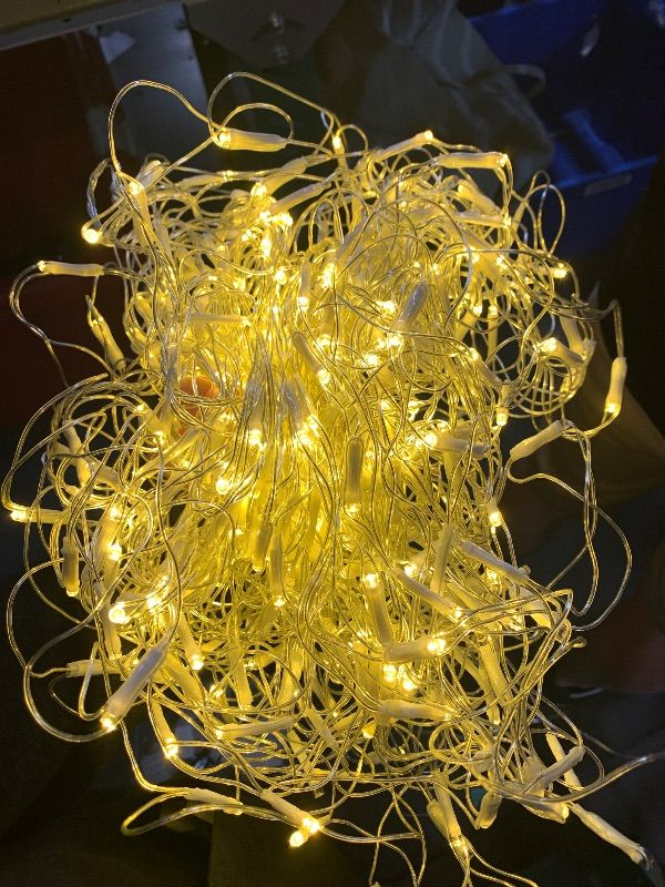 Photo 1 of *** SEE COMMENTS***LYHOPE 12ft x 5ft 360 LED Christmas Net Lights, 8 Modes Low Voltage Mesh Christmas Decorative Lights for Xmas Trees, Bushes, Wedding, Garden, Outdoor, Indoor Decor (Warm White)