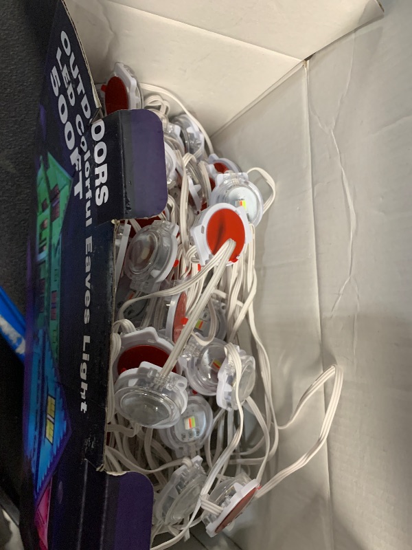 Photo 1 of ***(PARTS ONLY/ NON FUNCTIONAL)***500FT Permanent Outdoor Lights Waterproof with Smart App Control Remote,DIY Scene Modes,Music Sync hronization,Eaves Lights for Garden Decor,Deck,Christmas