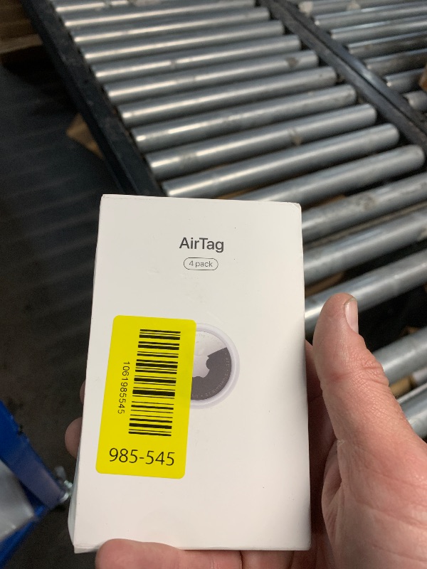 View 2 of ***FACTORY SEALED***Apple AirTag 4 Pack. Keep Track of and find Your Keys, Wallet, Luggage, Backpack, and More. Simple one-tap Set up with iPhone or iPad