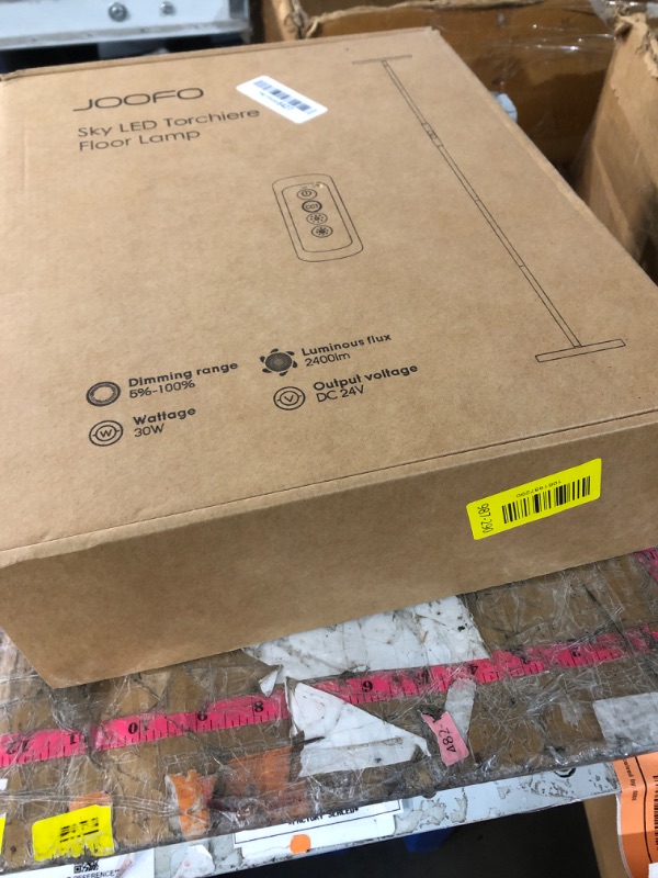 Photo 1 of ***(MINOR DAMAGE/ SEE NOTES FOR DETAILS)***JOOFO Floor Lamp,30W/2400LM Sky LED Modern Torchiere 3 Color Temperatures Super Bright-Tall Standing Pole Light with Remote & Touch Control for Living Room,Bed Room,Office (Black)