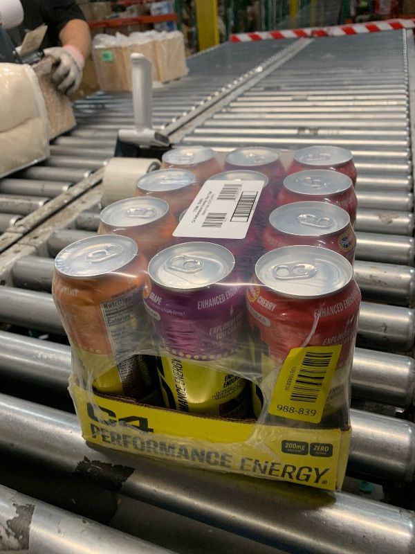 View 2 of ***EXP: 01/26***C4 Energy Drink x Popsicle Variety Pack, Carbonated Sugar Free Pre Workout Performance Drink with no Artificial Colors or Dyes, 3 Flavors - Grape, Hawaiian Pineapple, and Cherry, 16 Oz, Pack of 12
