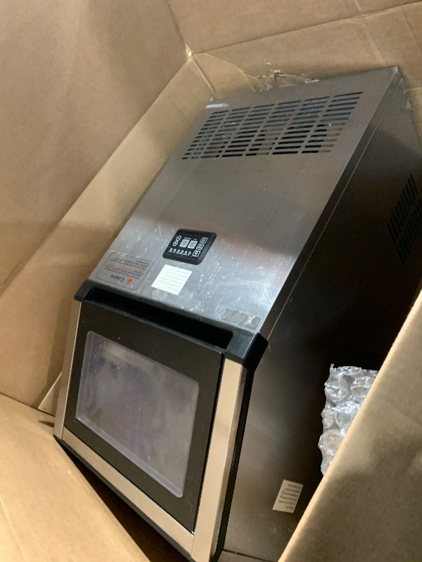 Photo 1 of ***DAMAGED, SEE PHOTOS*** Commercial Ice Maker Machine 160 lbs/24H with 50 lbs Storage Bin