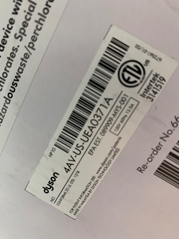 Photo 1 of ***FACTORY SEALED*** Dyson Purifier Hot+Cool Gen1 HP10 - HEPA Air Purifier, Fan & Heater, 350° oscillation, 10 levels, bladeless (White)
